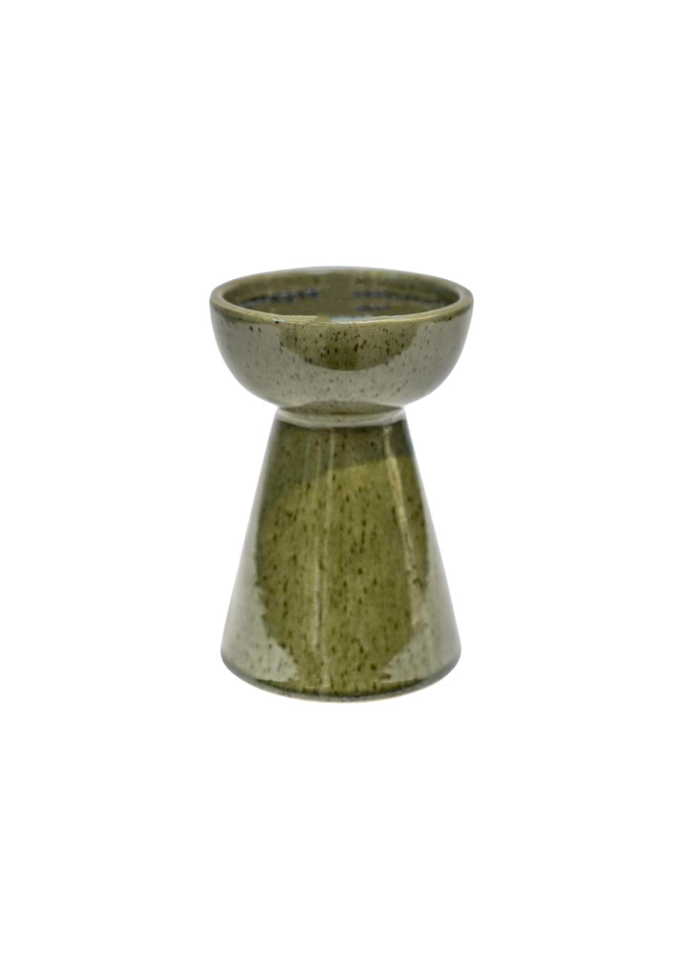 Ivyline Bowen Pillar Candle Holder Moss - Medium