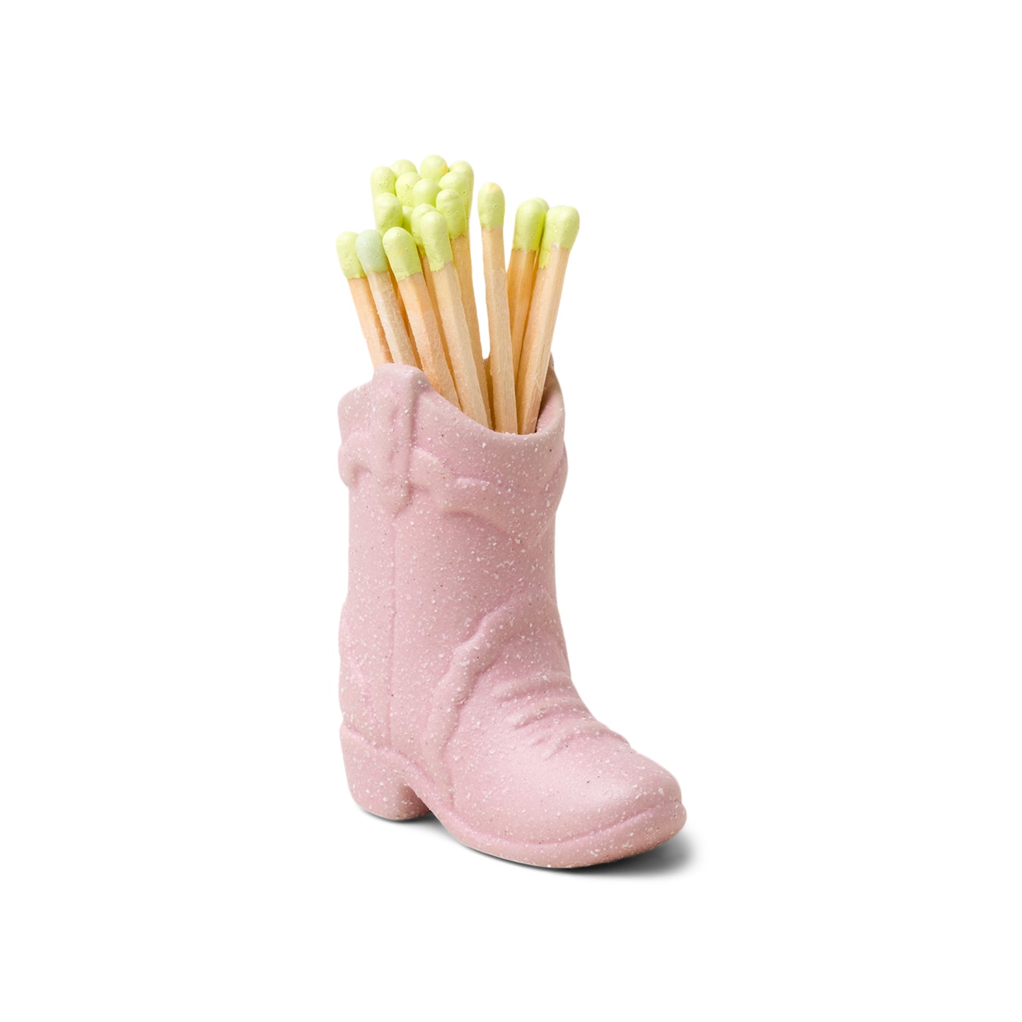 Cowboy Boot Match Holder Pink with 25 matches