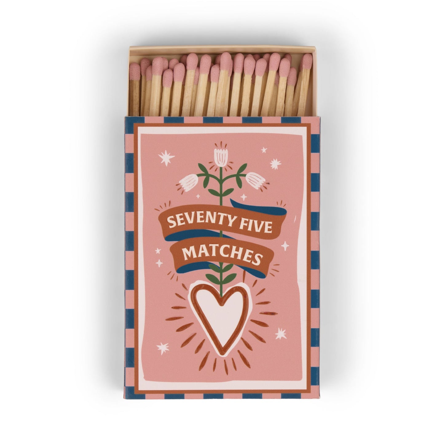 Adopo Boxed Matches "Hearts" set of 75 matches