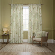 Sanderson Adele Floral Embroidered Cushion Sage
