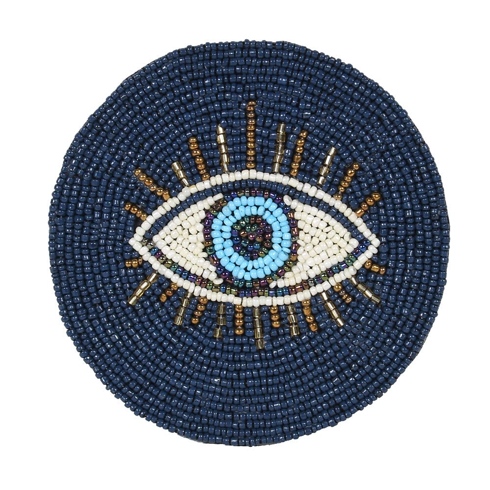 Set of 4 Blue Evil Eye Coasters