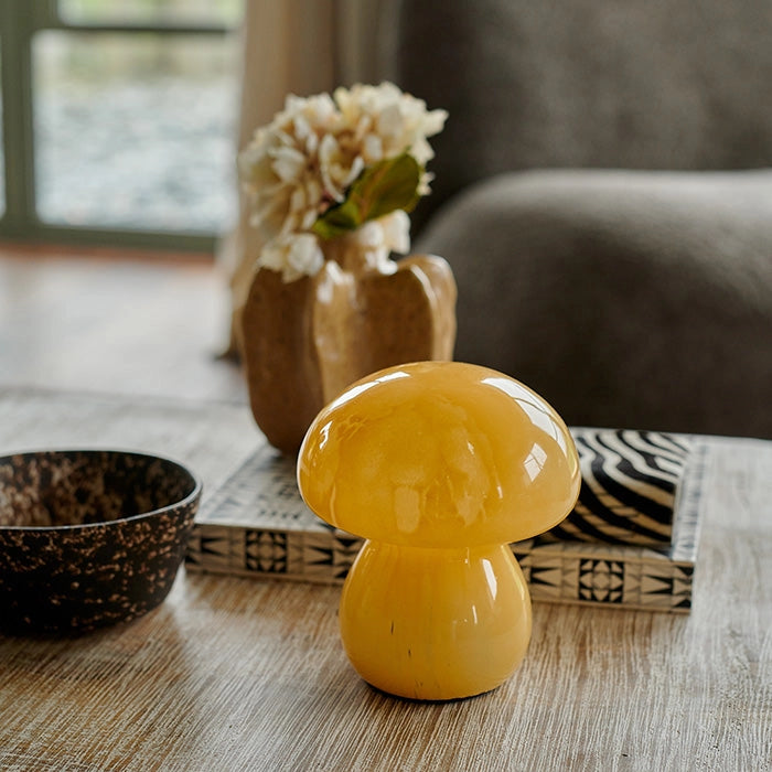 Abigail Ahern Mushroom Cordless Led Lamp - Mango