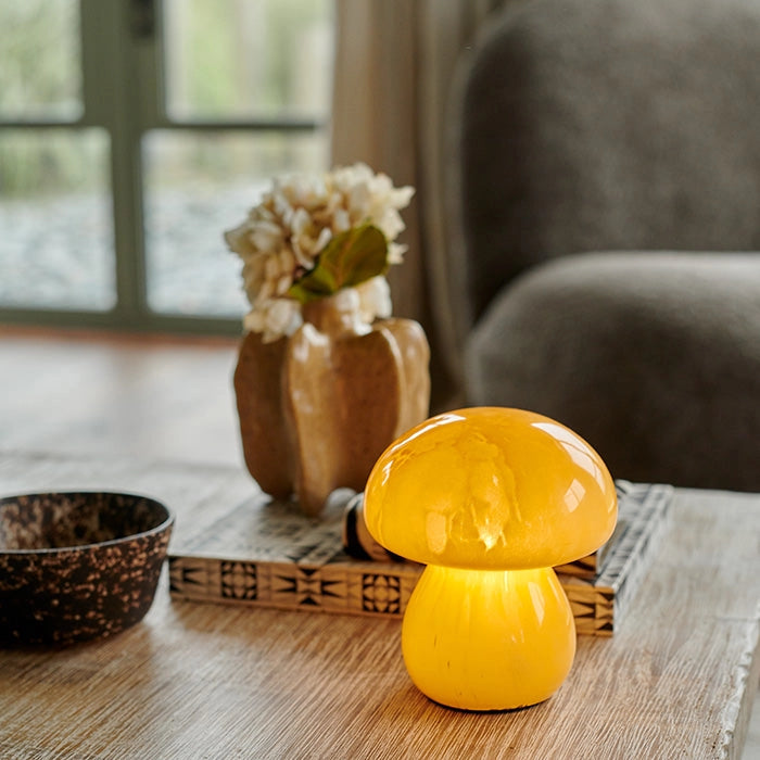 Abigail Ahern Mushroom Cordless Led Lamp - Mango
