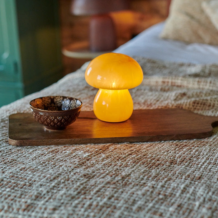 Abigail Ahern Mushroom Cordless Led Lamp - Mango
