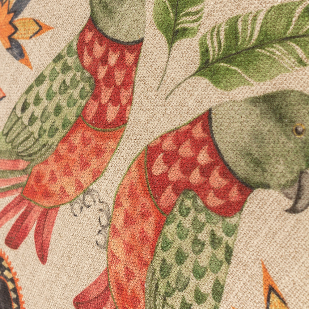 Akamba Parrot Duo Cushion - Cinnabar Red