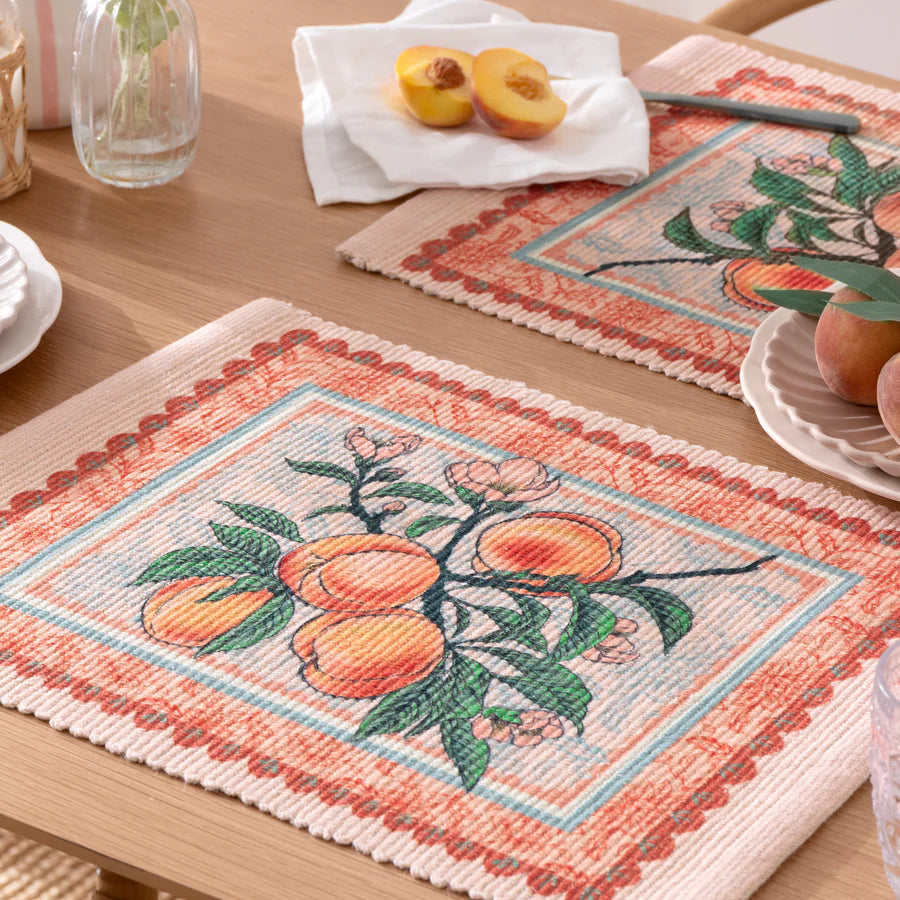 Anemone Peaches Outdoor Placemats - Multicolour