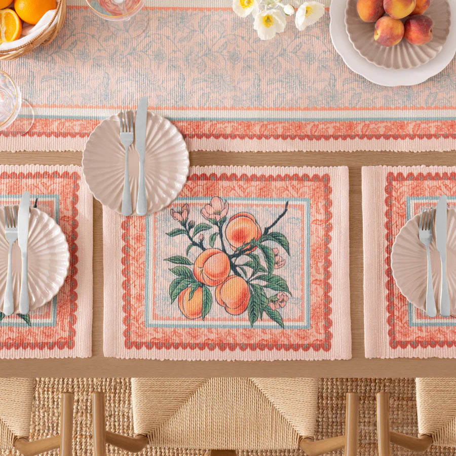 Anemone Peaches Outdoor Placemats - Multicolour