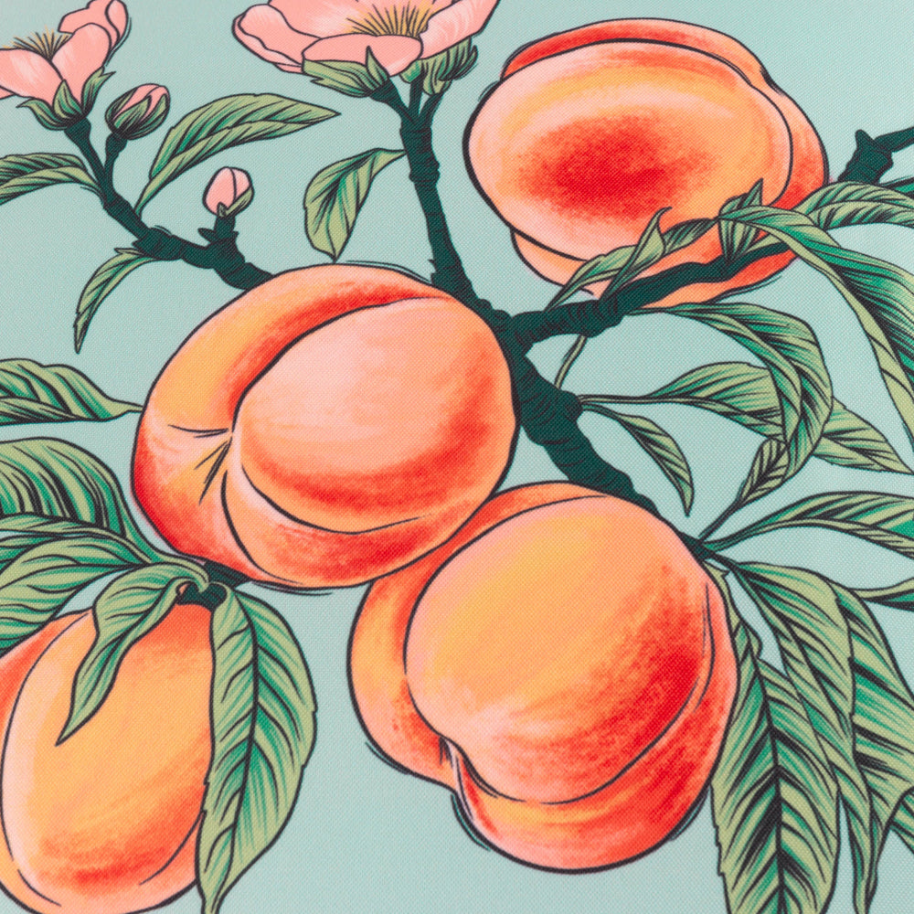Anemone Peaches Printed Outdoor Cushion - Multicolour
