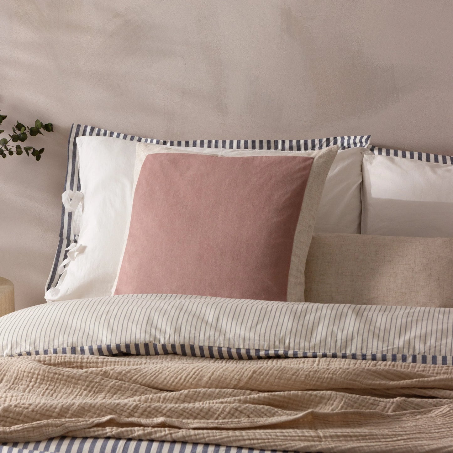 Auden Matte Velvet Cushion - Dusty Rose