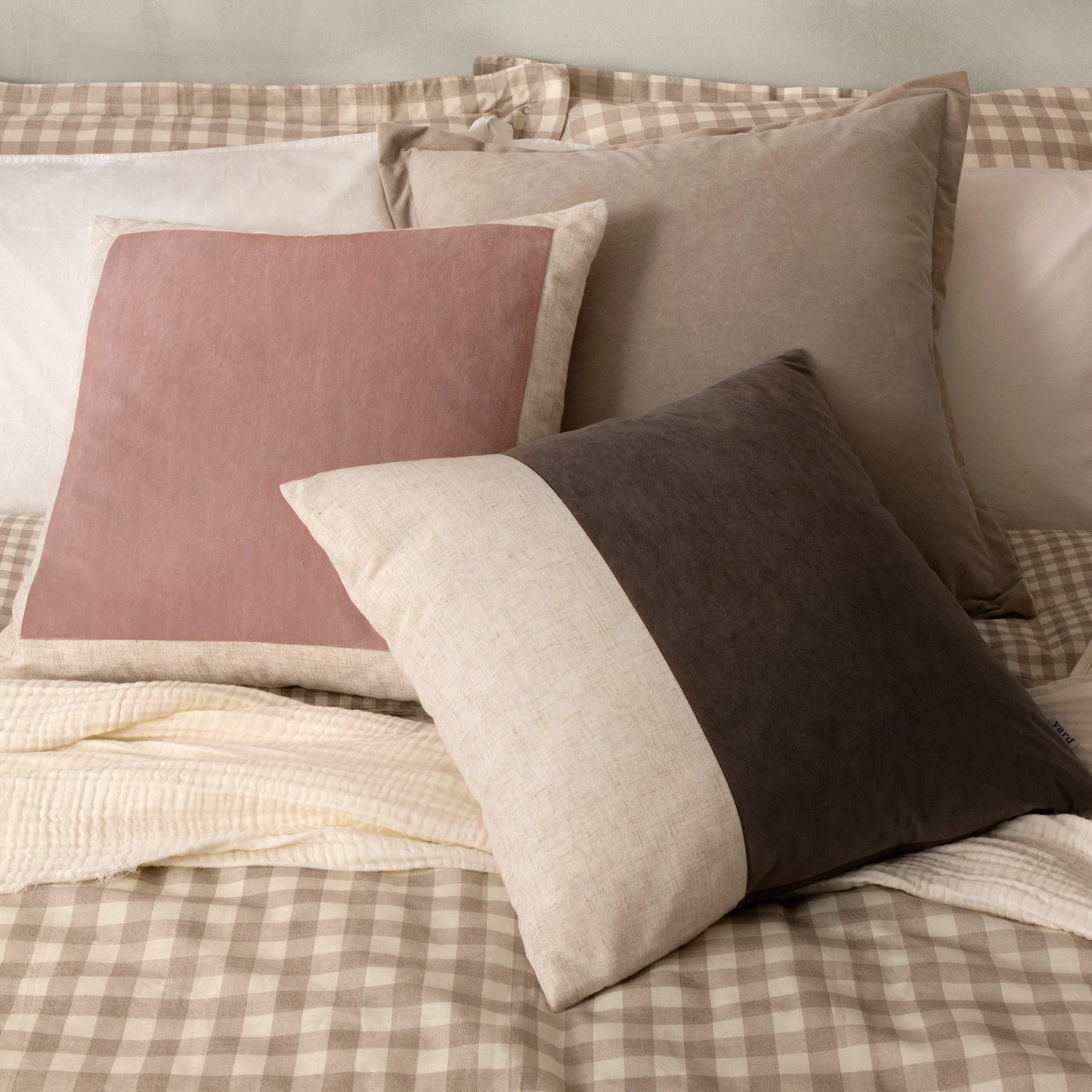 Auden Matte Velvet Cushion - Dusty Rose