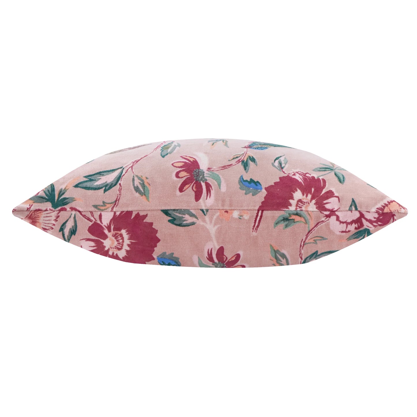 Aviary Velvet Cushion - Blushed Rose