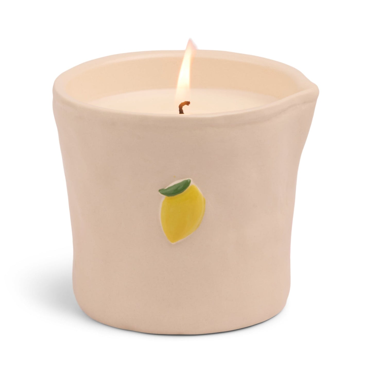Bistro Lemon Embossed Ceramic Boxed Candle - Meyer Lemon