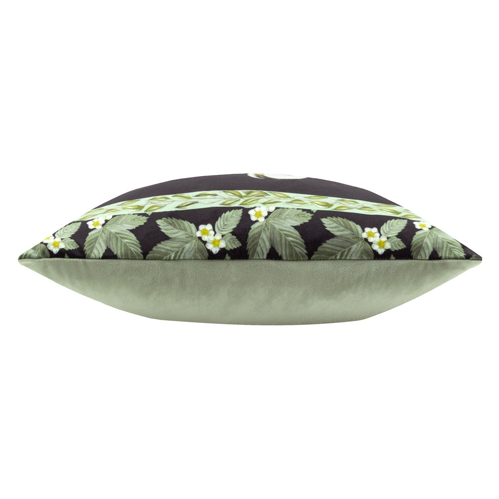 Braywick Wilbur Cranes Printed Velvet Cushion Cranes