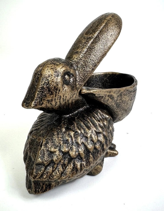 Cast Iron Pelican Trinket Bowl