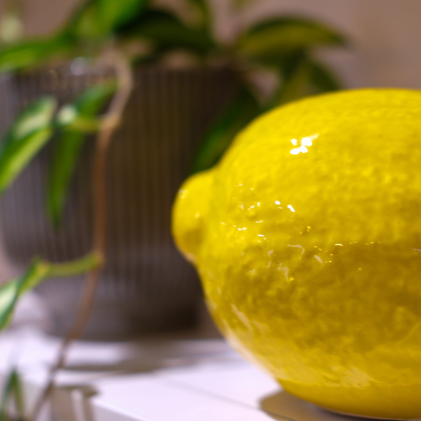 Large Ceramic Lemon Ornament