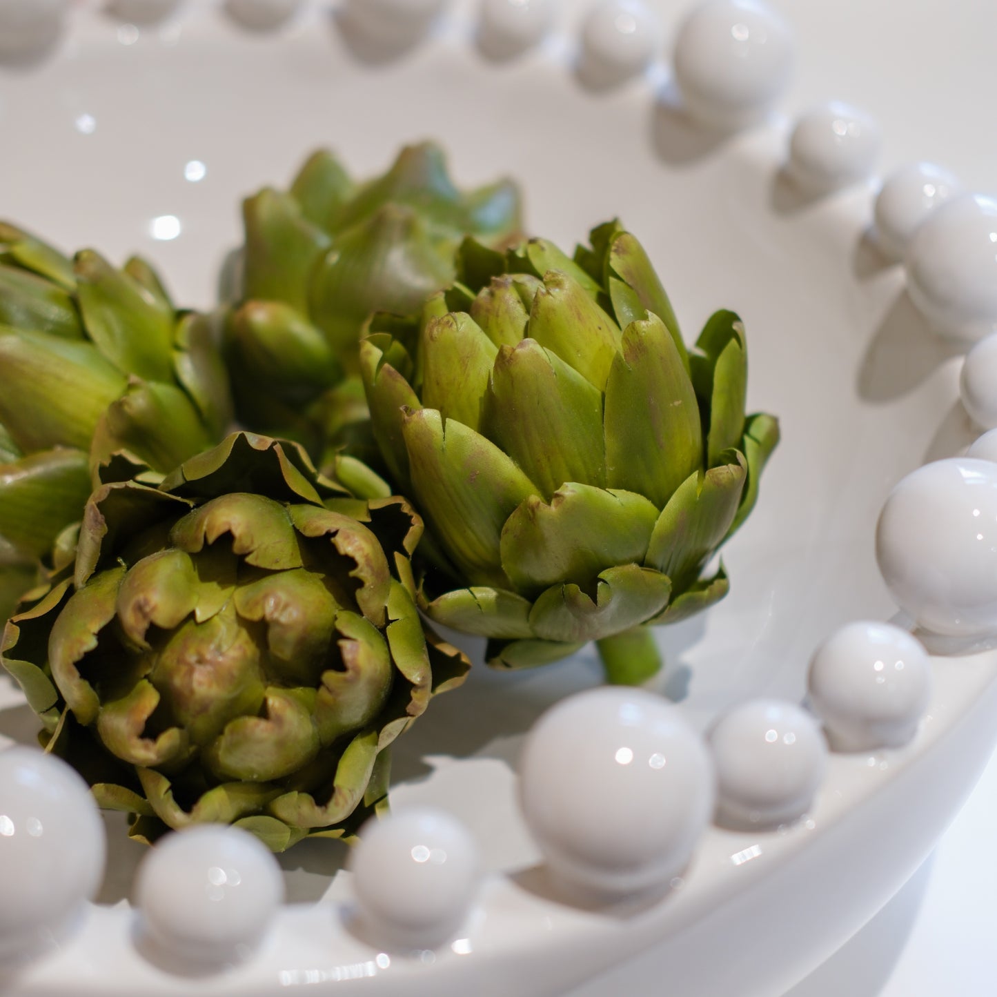 Green Faux Artichoke Head