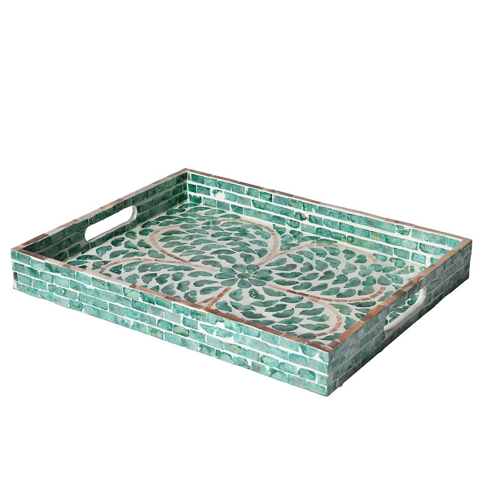 Capiz Shell Decorative Tray