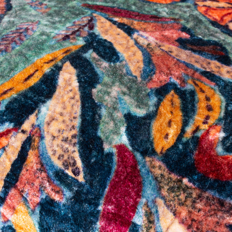 Hebonne Botanical Cushion Multicolour Velvet