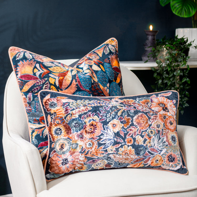 Hebonne Cushion Multicolour Velvet