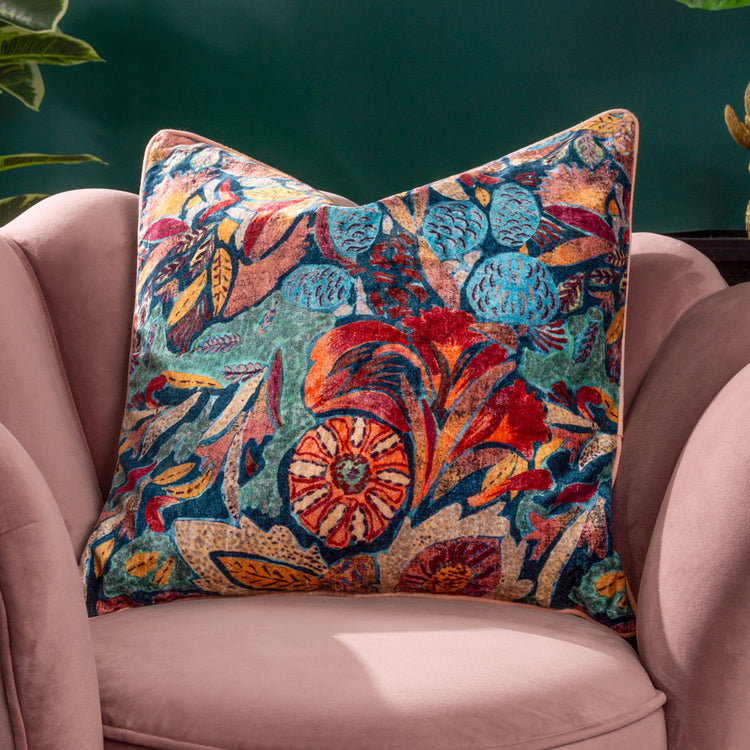 Hebonne Cushion Multicolour Velvet