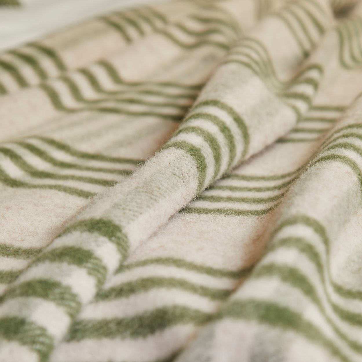 Tweedmill Hex Check Olive Throw