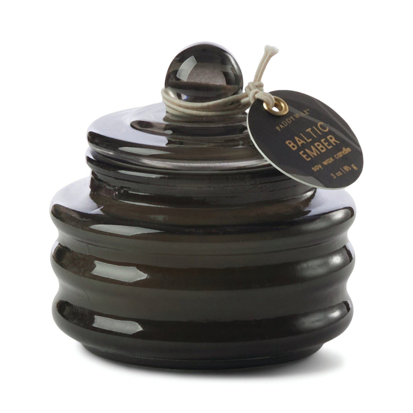Beam Glass Candle Black - Baltic Ember