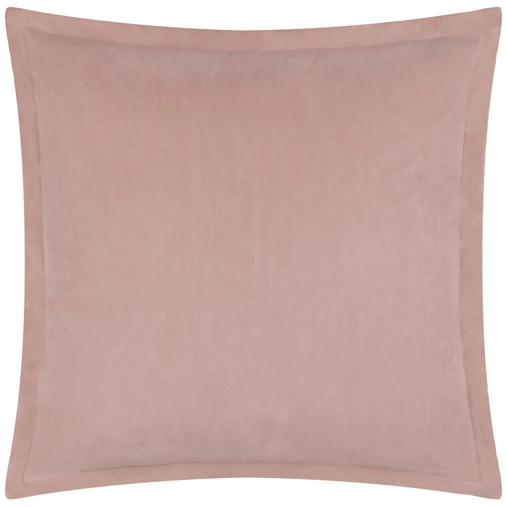 Merton Square Velvet Cushion Dusty - Rose