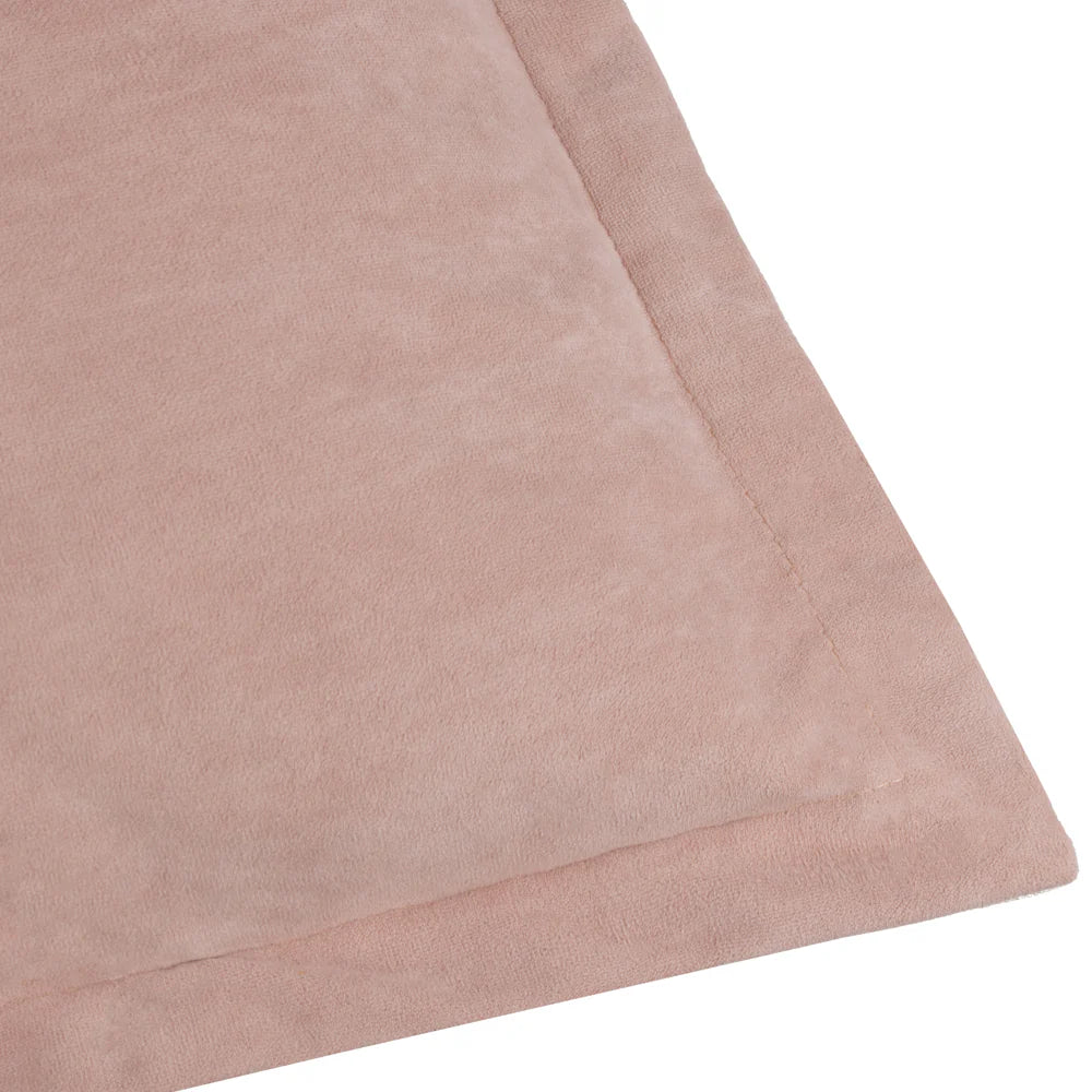 Merton Square Velvet Cushion Dusty - Rose