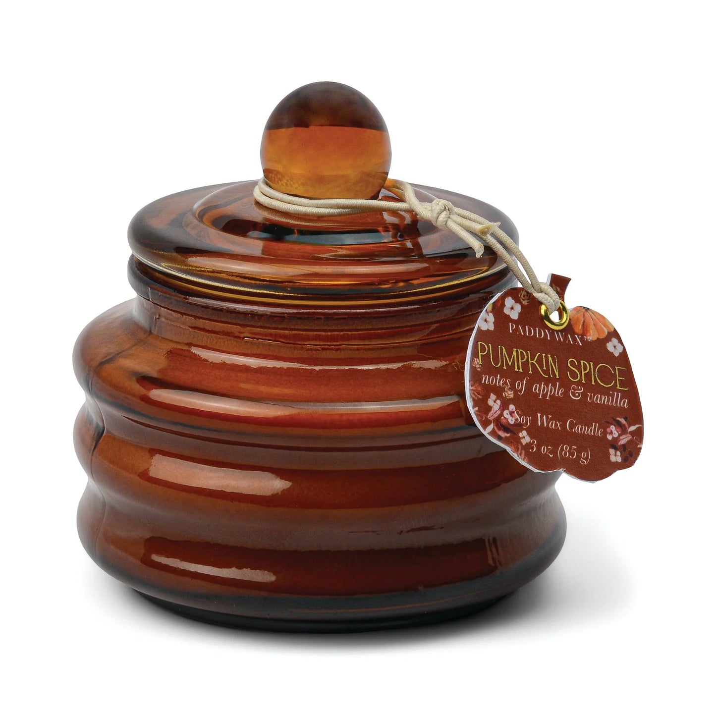 Beam Brown Glass Candle - Pumpkin Spice