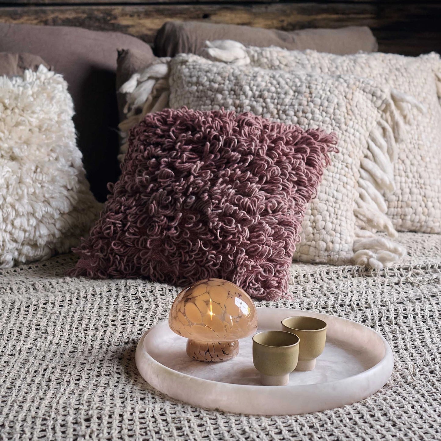 Abigail Ahern Caramel Pandora Mushroom Portable Lamp