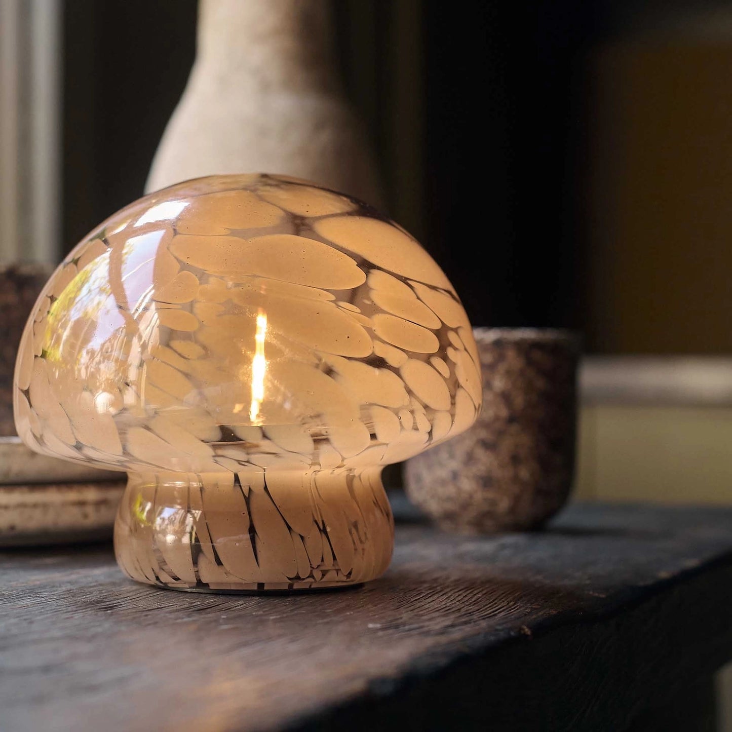 Abigail Ahern Caramel Pandora Mushroom Portable Lamp