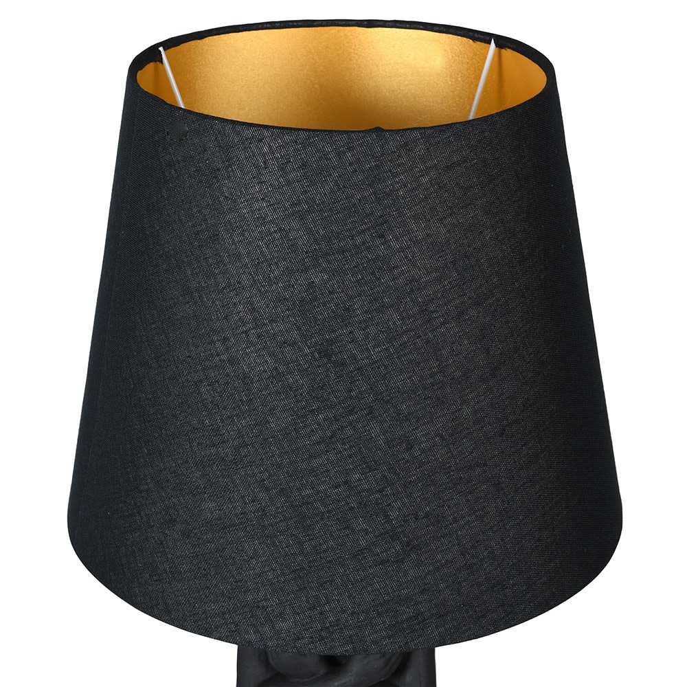 Naked Lady Table Lamp with Black Shade