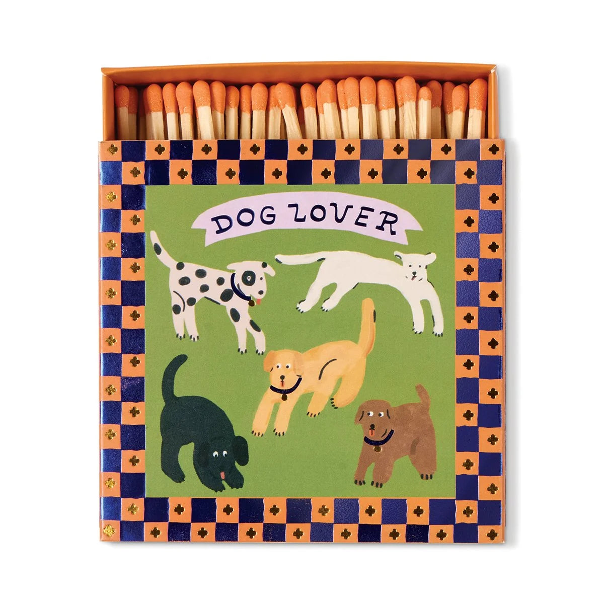 Square "Dog Lover" Boxed Matches - 125 Matches