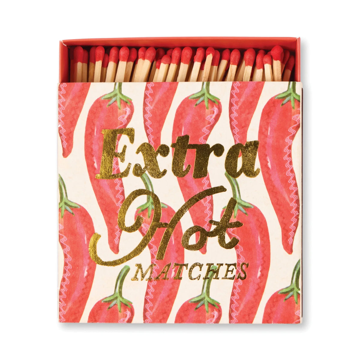 Square "Extra Hot " Boxed Matches - 125 Matches