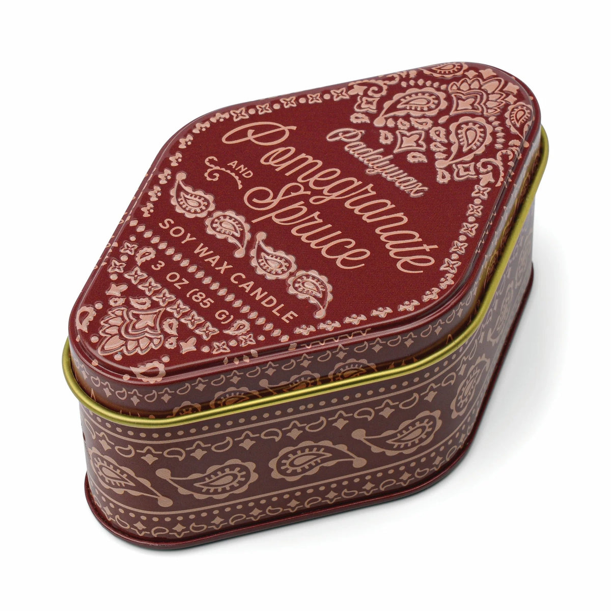 Station Christmas Printed Tin - Pomegranate Spruce