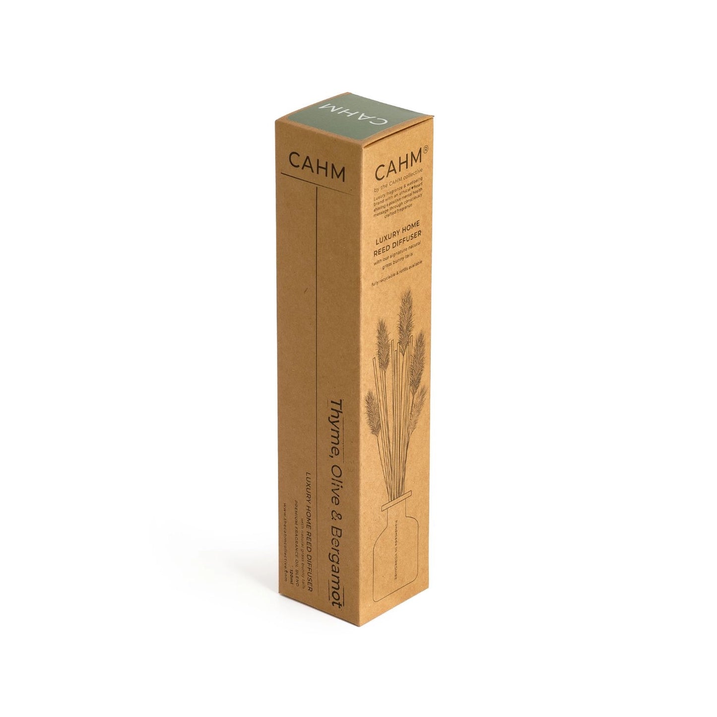 CAHM Thyme Olive and Bergamot Black Reed Diffuser