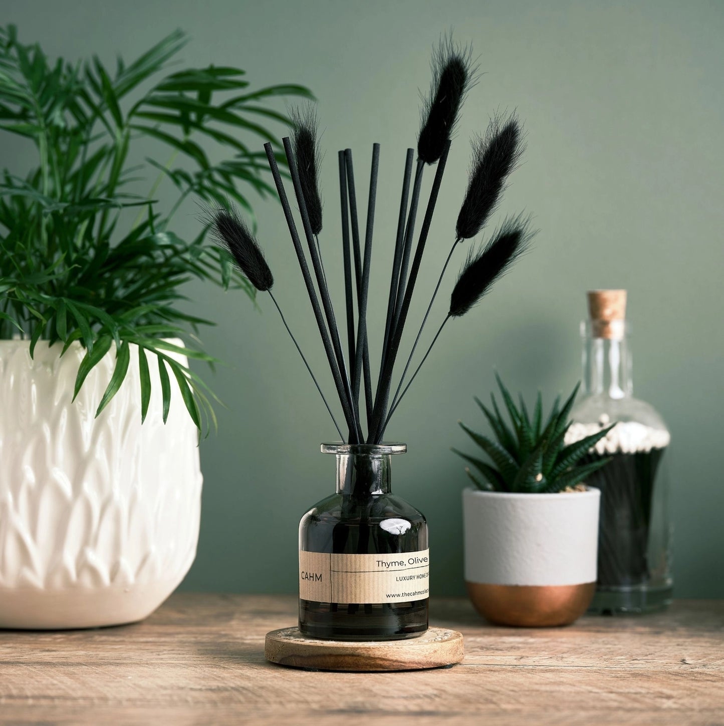 CAHM Thyme Olive and Bergamot Black Reed Diffuser