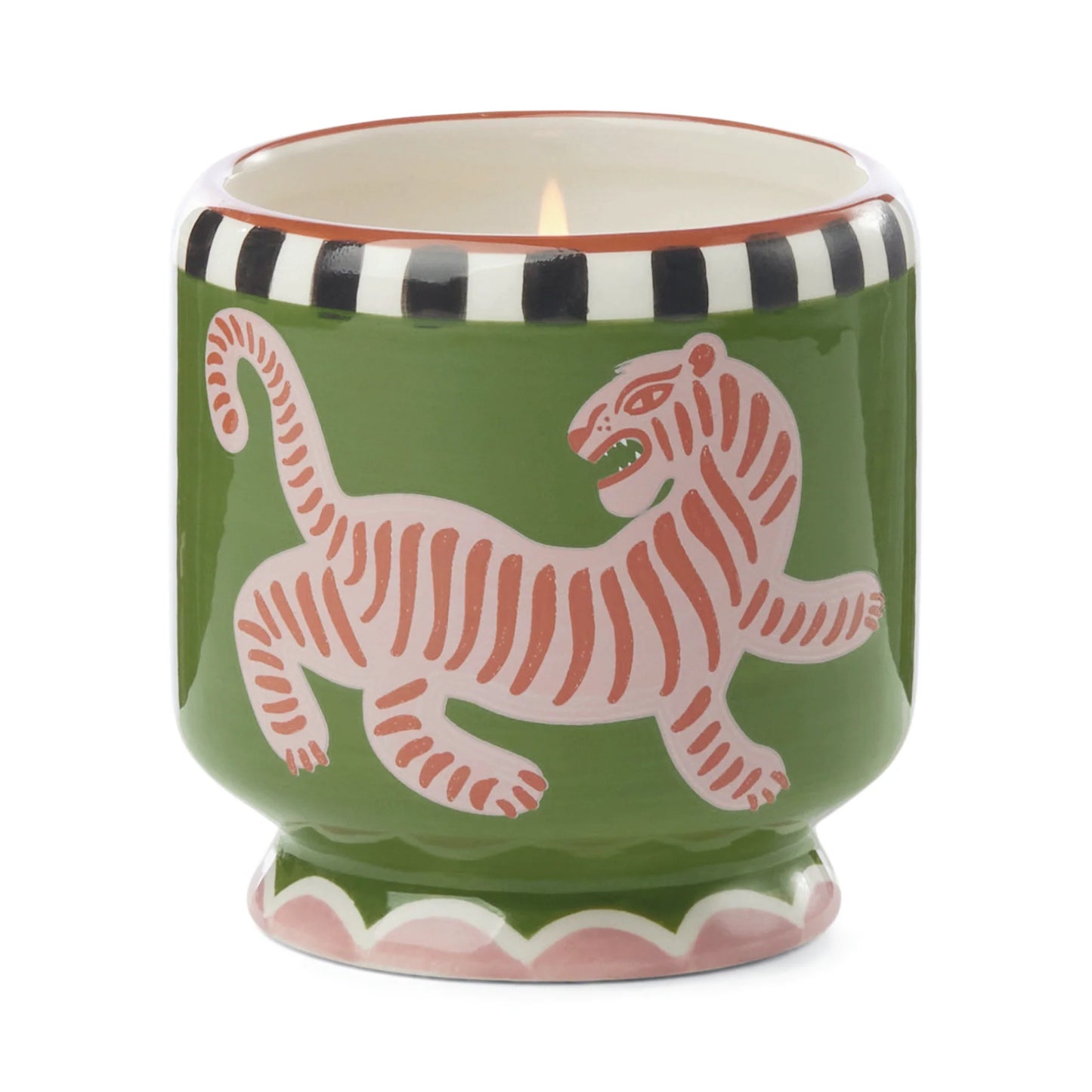 A Dopo Tiger Ceramic Candle - Black Cedar & Fig