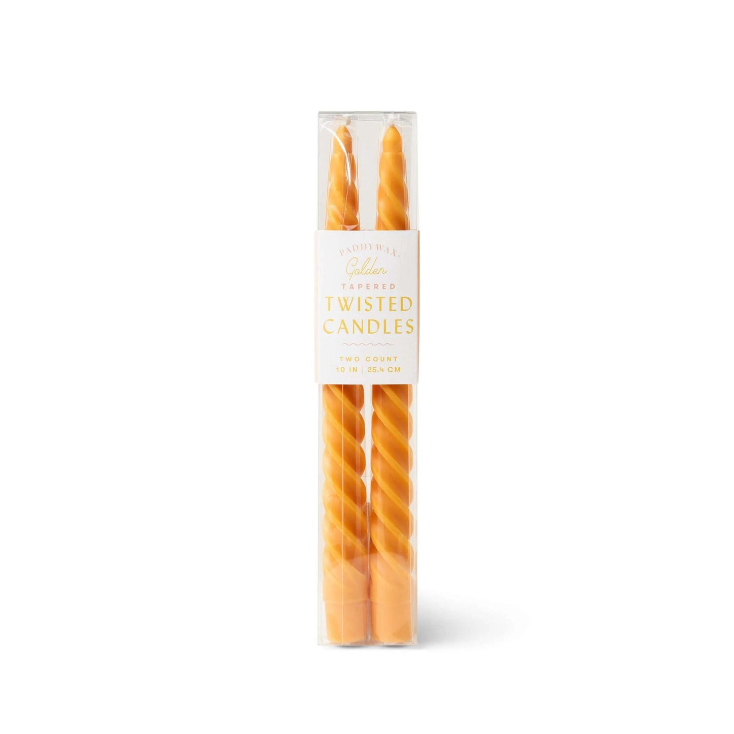 Orange Twisted Taper Candles