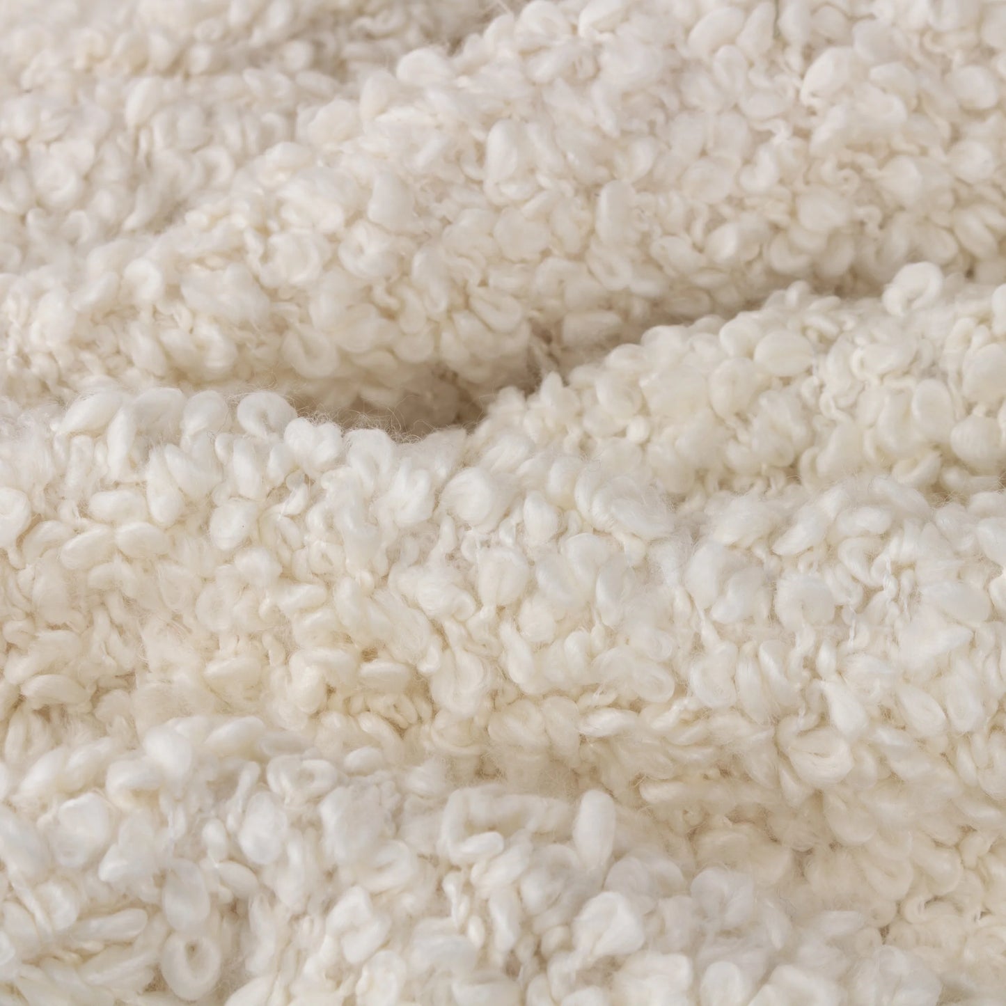 Ulsmere Boucle Throw Blanket - Ecru