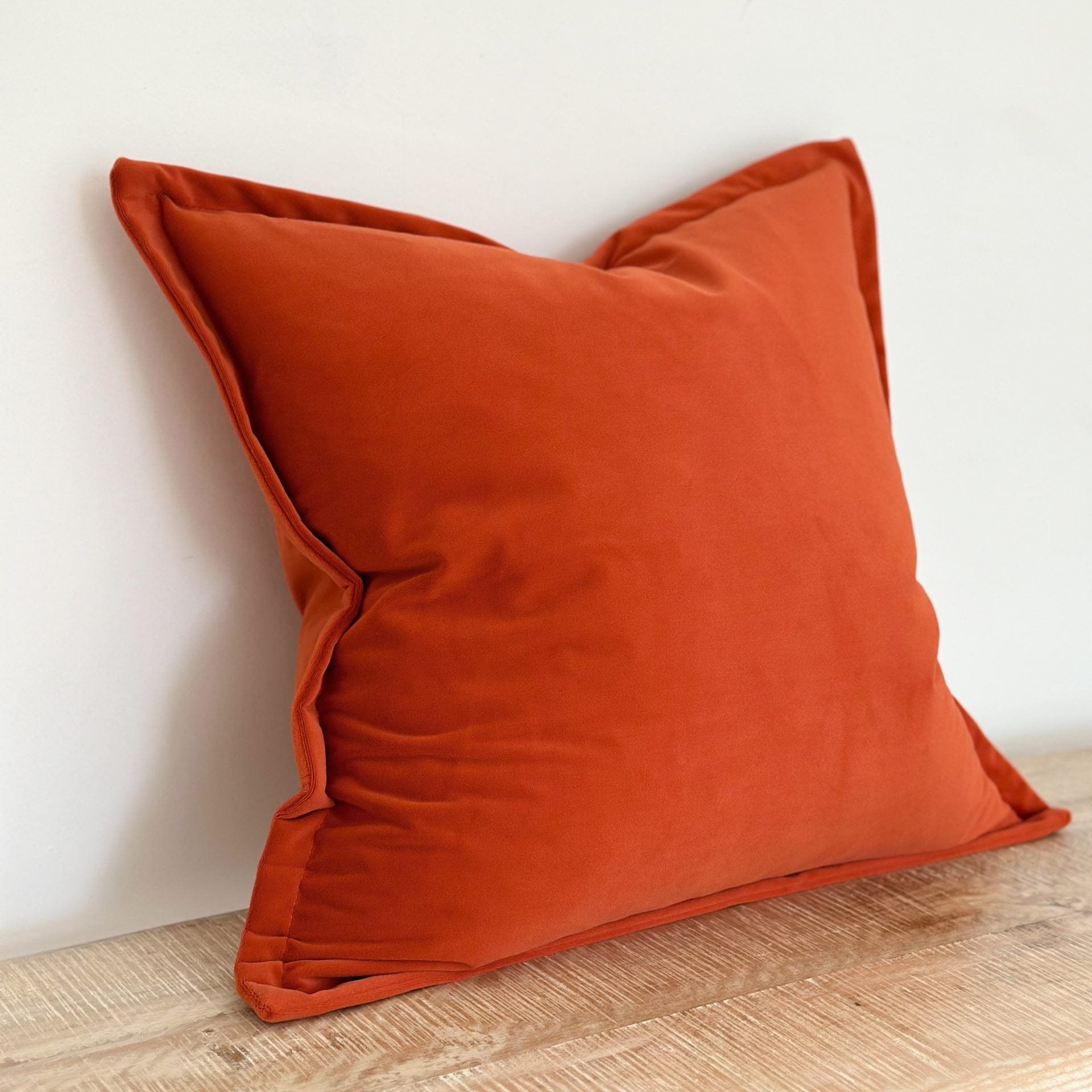 Burnt orange velvet cushion best sale