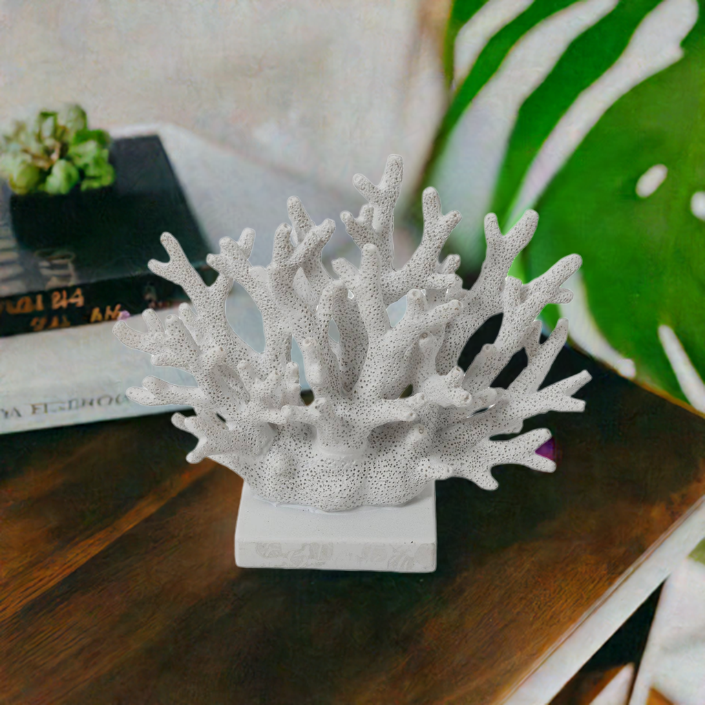 White Decorative Faux Coral