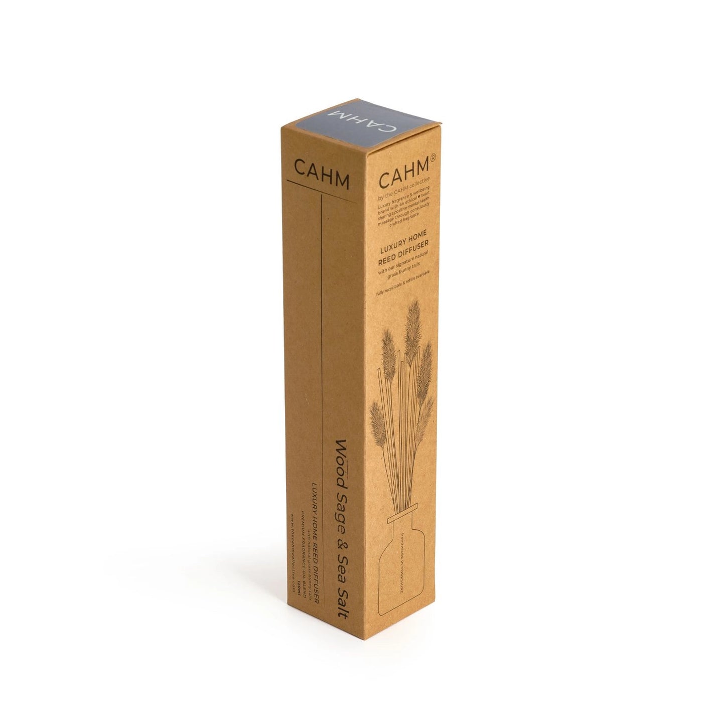 CAHM Wood Sage & Sea Salt Reed Diffuser - Clear