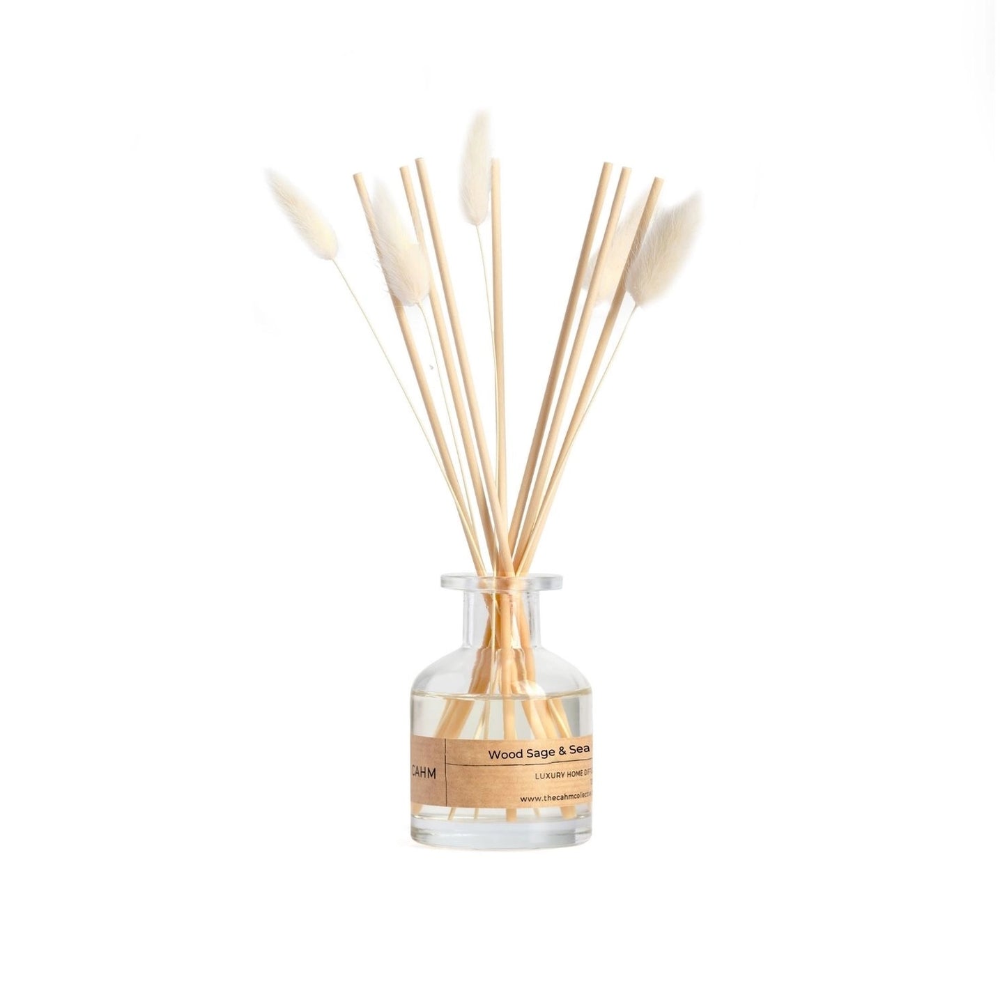CAHM Wood Sage & Sea Salt Reed Diffuser - Clear