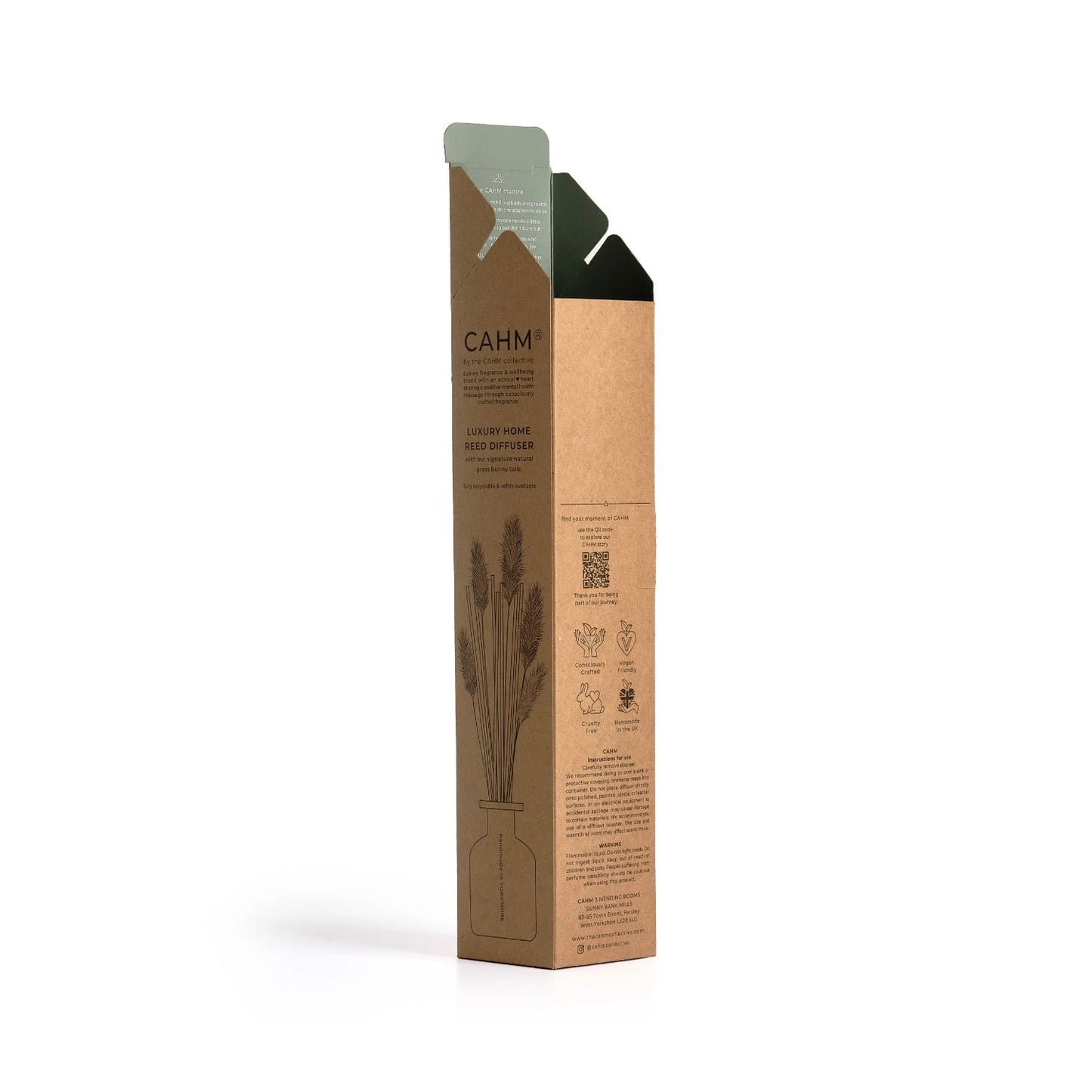 CAHM Wood Sage & Sea Salt Reed Diffuser - Clear