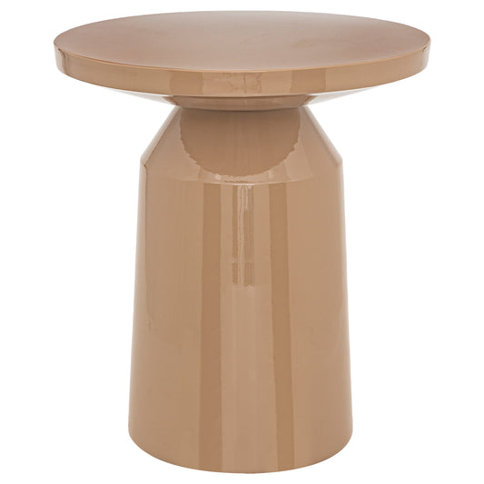 Beige Metal Totem Coffee Table