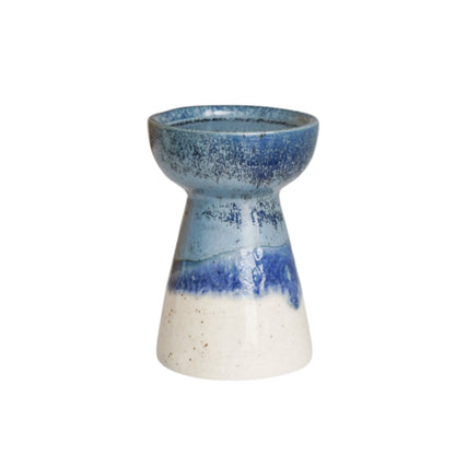 Bowen Pillar Candle Dipped Blue - Medium