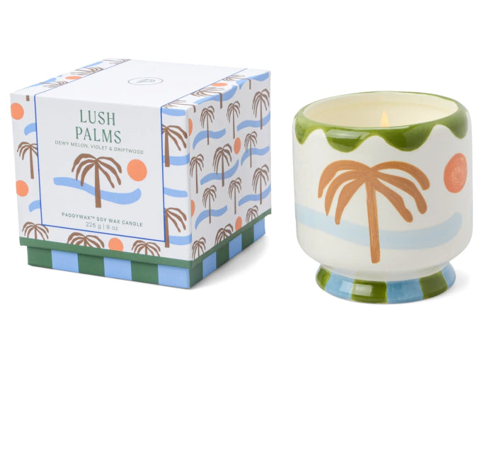 Adopo Palm Tree Ceramic Candle - Lush Palms