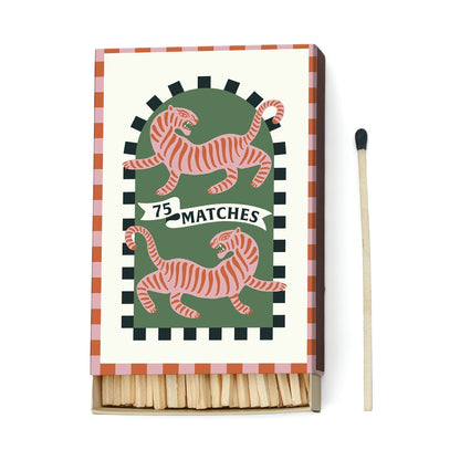 A Dopo "Tiger" Black Boxed Matches with 75 Matches