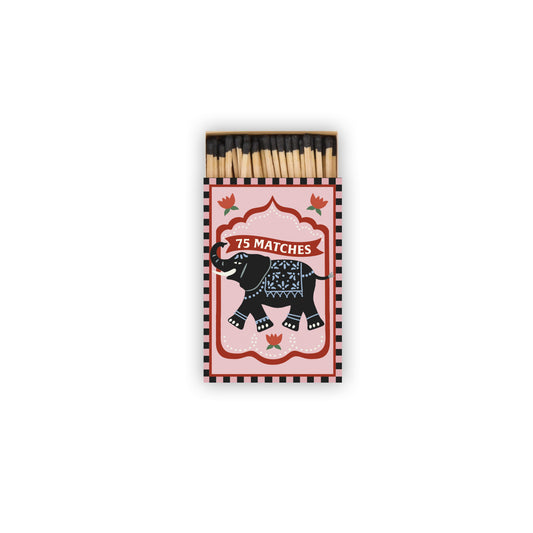 A Dopo Boxed Matches Elephant Black with 75 Matches